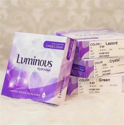Luminous contact lenses